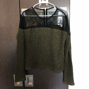 Shear top sweater